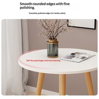 Table basse moderne en bois massif épaissi à 2 niveaux, table de chevet double couche, table d'appoint de canapé pour appartement locatif et salon
