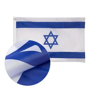 Пользовательские баннер флаг 3x5ft 100 полиэстер водонепроницаемый флаги Израиля настроить флаги всех стран