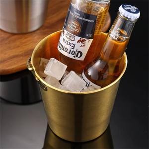 Seau à glace en acier inoxydable 304 avec poignée Seau à collation créative Classique À la mode mini seau à <span class=keywords><strong>champagne</strong></span> polyvalent portable - Product Image 4
