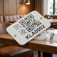 Plaque de signalisation rectangulaire mate en acier inoxydable gravée au laser sur mesure OEM/ODM pour commande de table et cadeau