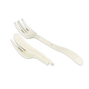 Nhựa dùng một lần Flatware gấp ngã ba