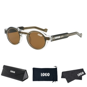 Lunettes de soleil tendance unisexe, monture intégrale personnalisable, légères et confortables, verres PC UV400, en propionate durable - Product Image 1