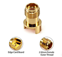 Adaptateurs RF Femelle 2,92 mm 2.92-KED02 Connecteur 50 Ohms Montage sur Carte Filetage Externe DC 40 GHz Carte de Circuit RF de Précision