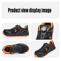 Sepatu Kerja Safety Unisex Grosir, Ringan, Anti-Hantaman, Anti-Tusuk, ESD Anti-Statik, TLS Dial, untuk Bengkel