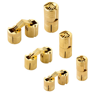 Charnière de porte de placard en laiton Copper One, à ouverture à 180 degrés, pour portes de placard, design moderne - Product Image 1
