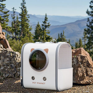 Büyük kapasiteli kedi taşıyıcı evcil hayvanlar için moda uzay kapsül sırt çantası taşınabilir seyahat okul ev için anti-stres kedi köpek kafesi - Product Image 1