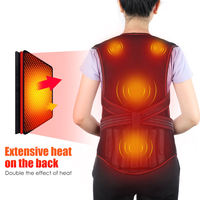 Support dorsal magnétique, aimants, thérapie chauffante, gilet, ceinture de maintien, correcteur de posture, colonne vertébrale, dos, épaule, correction de la posture lombaire