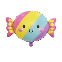 Ballon de fête en aluminium en forme d'alien mignon, modèle Fu Xin 26-0023, livraison rapide transfrontalière, pour desserts, glaces, donuts et bonbons
