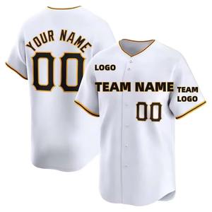 Conjunto personalizado de camiseta de béisbol transpirable, ropa deportiva de equipo con número cosido, opción de talla grande, camiseta sublimada - Product Image 2