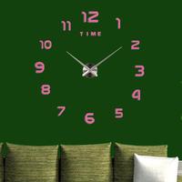DIY 3D Neuheit modernes Design Digital & Analog-Digital Silent Tisch Nadel Teile Alarm Wand Uhren