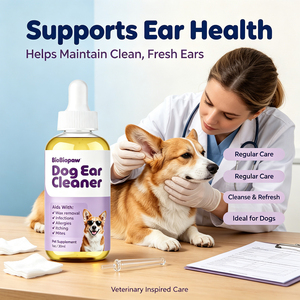 <span class=keywords><strong>Gotas</strong></span> Naturales a Base de Hierbas para Oídos de Perro en Oferta, con Aloe Vera, Manzanilla y Complejo de Vitamina E, Alivian la Irritación del Oído, Suavizan la Descarga Crosta en el Oído - Product Image 4