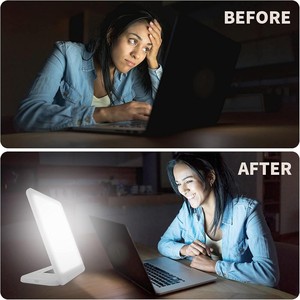 Luz nocturna portátil médica LED de 2 colores claros para sala de estar hogar 10000 Lux Bionic Sunshine fisioterapia emocional regulable - Product Image 3