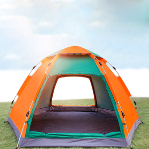 Tienda de campaña impermeable al aire libre para <span class=keywords><strong>3</strong></span> a 4 personas a prueba de viento y tela Oxford gruesa emergente instantánea - Product Image 4