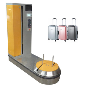 Machine d'emballage automatique hydraulique pour film étirable plastique, pour applications alimentaires et chimiques, et emballage de bagages d'aéroport - Product Image 1
