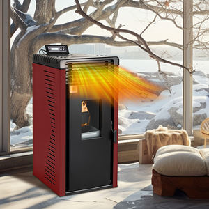 Poêle à granulés automatique PANSEE PD-80 8KW 89,5% haute efficacité, design moderne, acier, commande Wifi, style européen - Product Image 2