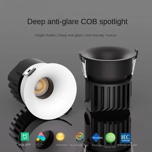 Plafonnier LED COB encastré commercial pour intérieur - <span class=keywords><strong>Spot</strong></span> encastré moderne en aluminium anti-éblouissement IP33 pour salon - Product Image 5