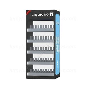 Vitrine lumineuse en bois pour cigarettes avec poussoir 2-en-1, présentoir de sol réglable et comptoir de table pour magasin de tabac - Product Image 5