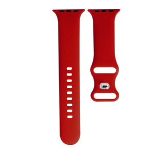 Bracelet de montre en silicone de couleur unie avec fermoir papillon en forme de huit pour Apple Watch Series 8, compatible avec IWatch - Product Image 3