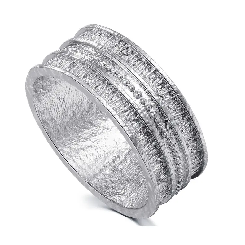 เนื้อเงิน Unisex แหวนแต่งงานวงแหวนหมั้นสำหรับผู้ชายและผู้หญิง