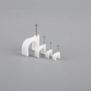 YULING - Clip Circular de Plástico Blanco para Cables de 4-40 mm, con Clavo Metálico en Relieve de 20 mm, 0-120 ° C para Gestión de Fijación de Cables - Product Image 4