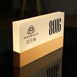 Customized Transparent Acrylic House <strong>Number</strong> Plaques Sign Plates House Signs with Aluminum Plastic Backing <strong>Panels</strong> - Product Image 5