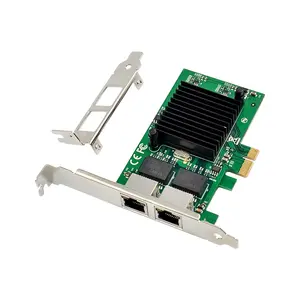 EDUP In-tel JL82575 Dual-RJ45 Kartu Server Gigabit PCI-E X1 1000Mbps Kartu Jaringan Server 2 Port Kartu Lan RJ45