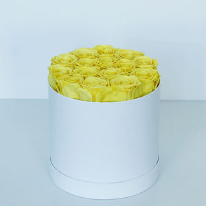 Fleurs roses éternelles personnalisées de différentes tailles Fleur préservée éternelle pour la fête des mères dans une boîte ronde 99 roses pour toujours vraie fleur - Product Image 3