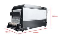 Film Transfer Kaos Fluoresensi Laris Manis untuk Printer DTF dengan 3 Print Head OEM ODM I3200 dan Fungsi Penggiling Bubuk