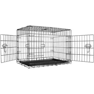 4 "30" 36 "42" 48 "Folding Dog Kennel Portátil Pet Puppy Carrier Crate Cage