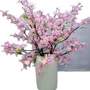 Kit de materiales para jardín Bauhinia, cuentas acrílicas de 12 mm para manualidades, para ramos tejidos DIY, estilo artístico retro de flor de cerezo - Product Image 5