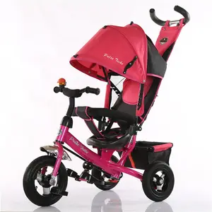 3 wiel baby metalen driewielers voor peuters/kid rit op driewieler trapauto/kinderen 4 in 1 driewieler