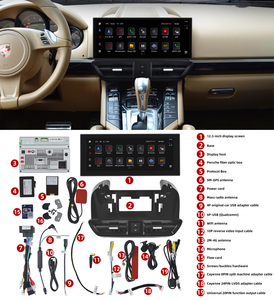 KANOR 12.3 \ "Android Snapdragon 8コアタッチスクリーンカープレイステレオラジオアップグレードポルシェ用カイエン2010-2017内蔵GPS - Product Image 3
