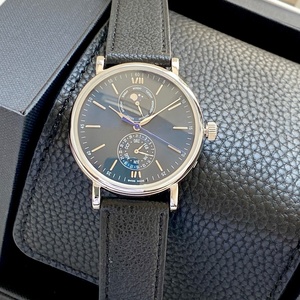 Montres-bracelets mécaniques à phase de lune avec cadran bleu, tendance et de haute qualité, en promotion - Product Image 5
