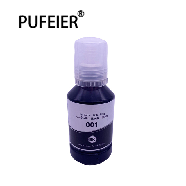 127ML Bottle 001 BK Refill Dye Based Ink for Epson L3110 L3150 L3210 L3250 L3100 L4150 L4160 L1110 L4260 Inkjet Printer Dye Ink