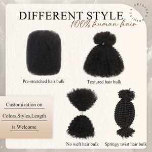 Mèches de Cheveux Humains Originea en Gros, Pré-Étireées, Douces, Type <span class=keywords><strong>Afro</strong></span> Crépues, Extensions de Cheveux Naturels pour Tresses et Locs, 14 Pouces - Product Image 5