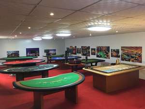 Luxe Baccarat Poker Table Pliable Casino Demi-Ronde 10 Joueurs En Gros Bois Mosaïque Tournoi Demi-Cercle <span class=keywords><strong>Roulette</strong></span> Multi-Jeu - Product Image 4