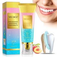 YECUCE Dentifrice Blanchissant Personnalisé au Logo, Fabricant de Dentifrice à la Niacinamide Sans Fluorure, Soin Buccal Doux pour un Blanchiment Efficace et une Haleine Fraîche