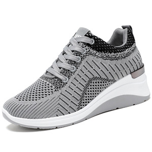 Nouvelles baskets décontractées pour femmes, rehaussantes, respirantes, à enfiler, à semelles plates, pour la marche et la course - Product Image 6