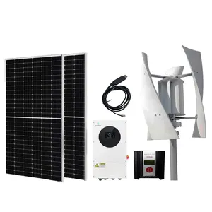 Petits produits solaires Power Bank Aero Dynamics Turbine Panneaux d'énergie solaire Système complet de générateur de vent