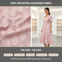 Tissu Brocart 100% Polyester Prix Usine Écologique Respirant Anti-Bouloches Anti-Déchirures Résistant à l'Abrasion Léger Tissé