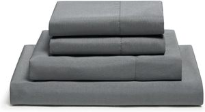 Tối màu xám được trang bị tấm Bộ cho giường tre làm mát được trang bị tấm cho nữ hoàng kích thước giường cho mùa hè - Product Image 5