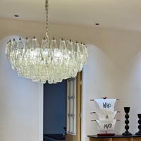 Lustre moderne de luxe personnalisé pour villa, salon, salle à manger, chambre à coucher, luminaire suspendu en verre, éclairage décoratif