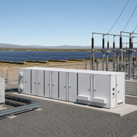 Système de stockage hybride sur réseau BESS LiFePO4 de 1 à 5 MWh avec refroidissement liquide, communication RS485, 1000 kW, OEM BOX-E001, 42 tonnes