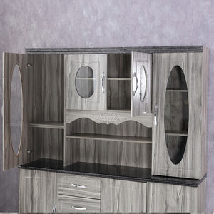 التخصيص المطبخ مجلس الوزراء مصراع الباب 1.6M pvc خزانة مطبخ من لوح الألياف متوسط الكثافة تصاميم بسيطة - Product Image 6