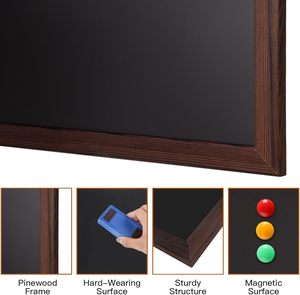 <span class=keywords><strong>Comix</strong></span> กระดานดำแม่เหล็ก18X24นิ้วกระดานดำกรอบไม้สำหรับเด็กกระดานชอล์กแขวนสำหรับบ้านห้องครัวร้านอาหารผู้ชาย - Product Image 5
