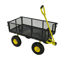 Chariot de jardin en maille Chariot utilitaire pliant Chariot de jardin en maille Chariot à benne basculante de jardin avec côtés amovibles