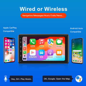 เครื่องเสียงติดรถยนต์แบบ Double Din ขนาด <span class=keywords><strong>7</strong></span> นิ้ว จอภาพสำหรับรถยนต์ วิทยุแอนดรอยด์อเนกประสงค์ เครื่องเล่นดีวีดีในรถยนต์ สำหรับเครื่องขยายเสียงในรถยนต์ - Product Image 3