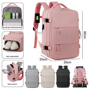 Elegante Mochila de <span class=keywords><strong>Viaje</strong></span> para Computadora Portátil, Impermeable, de Lujo, Personalizada, Aprobada para Cabina de Avión, <span class=keywords><strong>40x25x20</strong></span>, para Mujeres y Hombres - Product Image 1