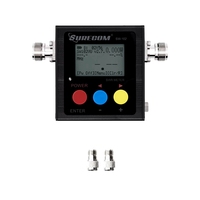ZYSY Surecom SW-102 Compteur de puissance et de SWR numérique VHF/UHF 125-525 MHz et compteur de fréquence pour autoradio (SW-VU)