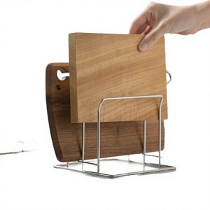 Estante/Soporte de Almacenamiento de Dos Niveles para Tablas de Cortar de Cocina, de Acero Inoxidable, Multifuncional, Organizador de Cocina - Product Image 2